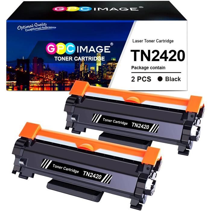 TN2420 - 2 Toners Compatibles pour Brother TN-2420 - pour Toner Brother  TN2420 HL-L2310D - Cdiscount Informatique