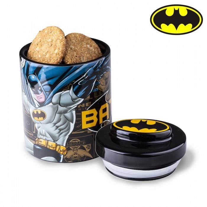 Boite A Gateau Batman Sous Licence Officielle Dc Comics Noir Cdiscount Maison