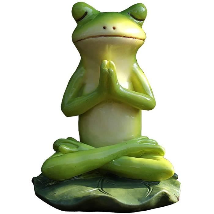 Figurine De Jardin Grenouille En Céramique 14 Cm – Décoration Verte Rigolote