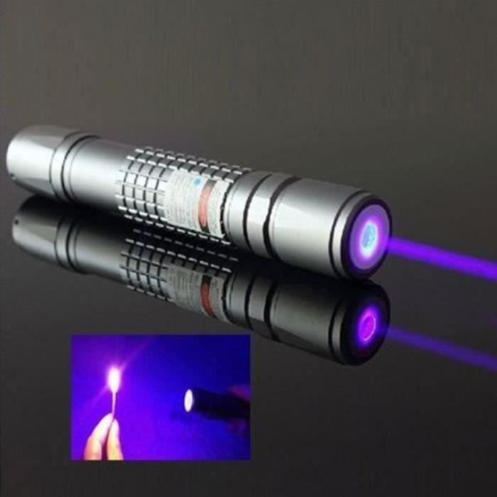 Pointeur Laser Bleu Réglable - Faisceau Visible - Avec Piles Et Chargeur - Classe 1