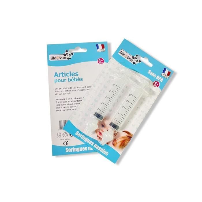 Bebe Secure 4 Pieces Mouche Bebe Seringue Nasale Bebe 10ml Efficace En Cas De Nez Bouche Nettoyant Reutilisable Protege Le Nez Cdiscount Puericulture Eveil Bebe
