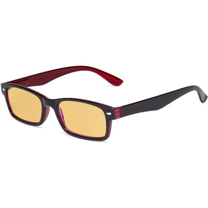 Bleu clair lunettes d ordinateur de blocage avec lentille de filtre teinte ambre femmes hommes lunettes de vue Noir rouge 778 Achat Vente verres de lunettes bleu clair lunettes d ordi778 Cdiscoun