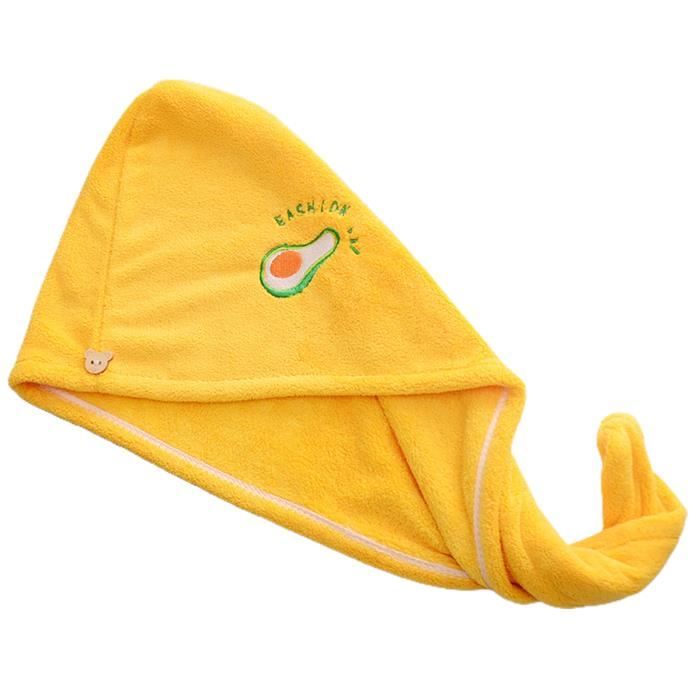 Serviette Cheveux Sechage Rapide Serviettes Cheveux Bambou - Lot De 2 - Turbans Douche Microfibre - Super Absorbant - 63x25 Cm Microfibre Bambou