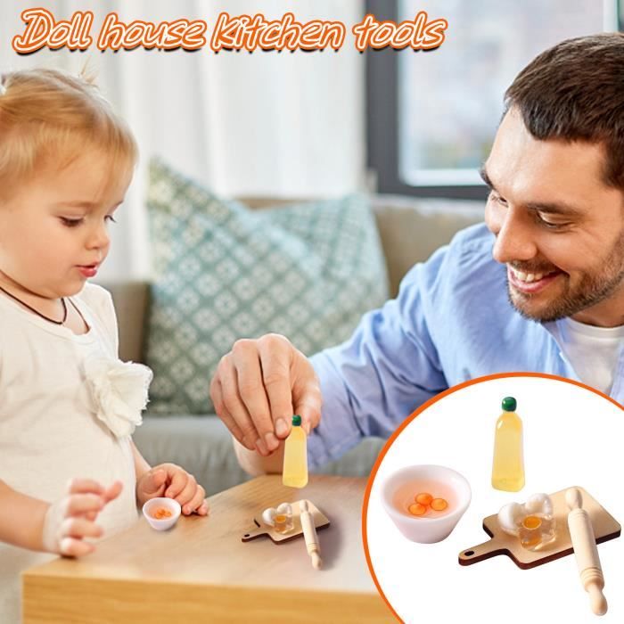Maison De Poupées 3 rouleaux à pâtisserie miniature cuisson cuisine accessoire échelle 1:12 Petit Maison De Poupées 3 rouleaux à pâtisserie miniature cuisson cuisine accessoire échelle 1:12 Petit