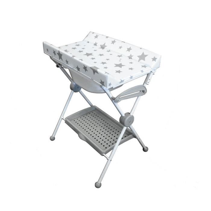 Table A Langer Ada Etoiles Grises Avec Baignoire Integree