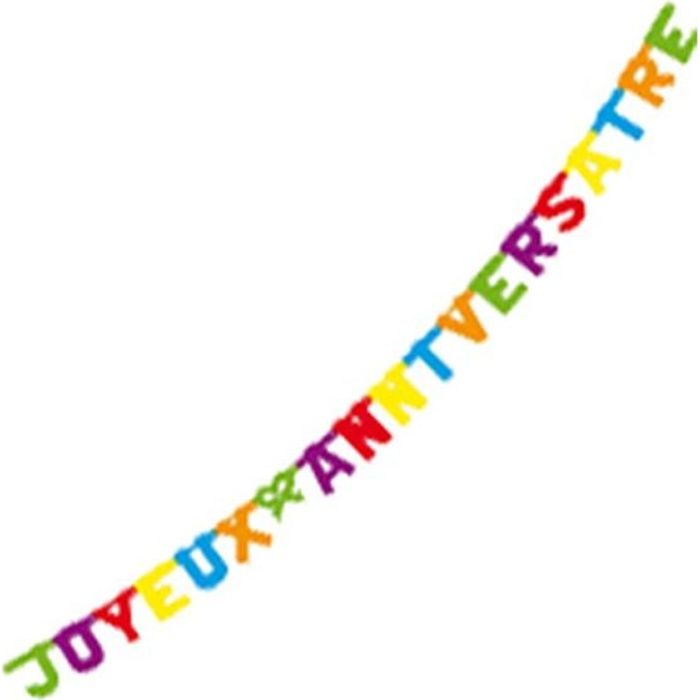 Guirlande Joyeux Anniversaire 1 90 M Cdiscount Maison Guirlande Joyeux Anniversaire 1 90 M Cdiscount Maison