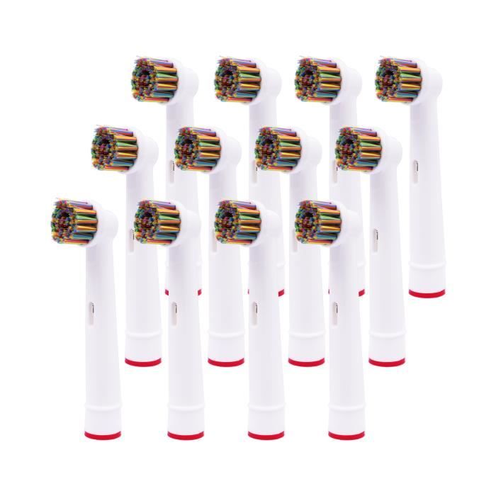 Lot De 10 Têtes De Rechange Pour Brosse à Dents Mitimi S2 (noir/blanc) - Neuf