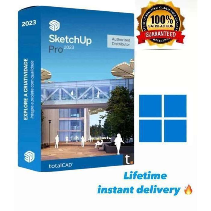 Logiciel de modélisation 3D – SketchUp – Pro 2023 – Activation à vie – Windows 10 – Téléchargement rapide