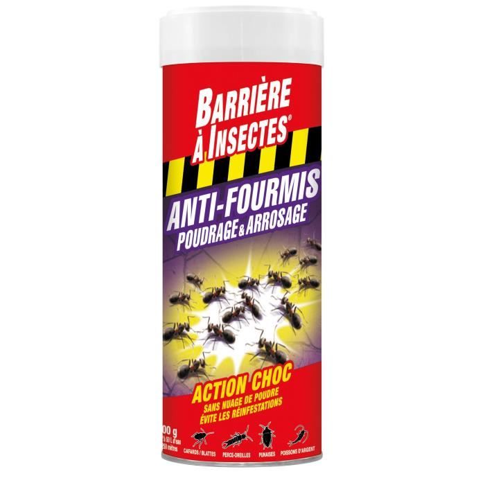 BARRIERE A INSECTES Anti-fourmis poudrage et arrosage - 500 g