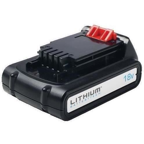 Batterie Lithium 18V BLACK+DECKER 2,0 Ah - BL2018-XJ