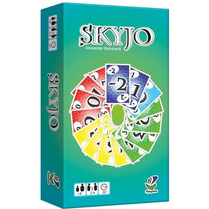 Jeu de cartes Skyjo, jeux de société pour les familles, jeu de cartes  divertissant pour les enfants et les adultes, jeu de cartes passionnant  pour la fête, cadeau de Noël