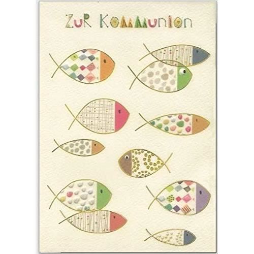 Edition Seidel KO256 SW023 Carte De Vœux De Communion Qualité Supérieure Enveloppe