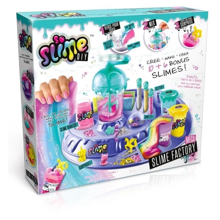 Canal Toys So Slime - Kit de Fabrication pour créer 10 Slimes - Loisirs  Créatifs DIY pour Enfant SSC 184 Multicolore