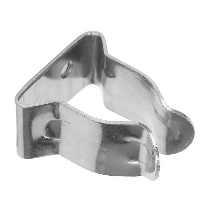 Clips à Ressort Pour Canapé - Lot De 10 - En Acier Inoxydable Avec Silentblocs Caoutchouc - Réparation Sièges, Chaises, Fauteuils - Anti-bruit - 2
