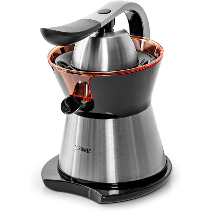 Duronic JE304 Presse-agrumes de 300W Capacité de 400 ml Filtre réglable pour la Pulpe Poignée en aluminium Idéal pour Jus