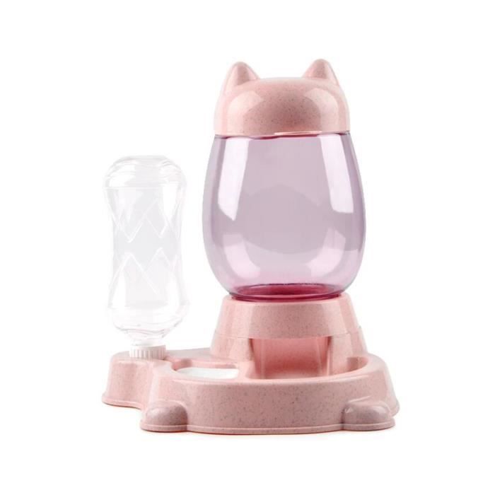 Meilleurs prix pour Pet Automatic Feeder Stuff Chien Chat Abreuvoir Ensemble Distributeur de grande capacité cdr0rdhts01t Rose