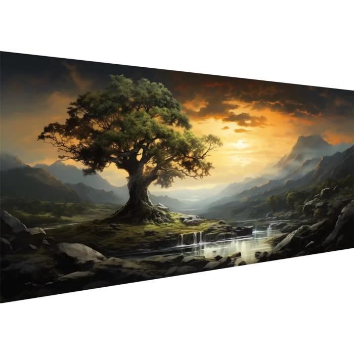 Acheter Kit de broderie de paysage de coucher de soleil, mosaïque de diamant 5d, Kits de peinture artistique, image de mer en strass, décoration de la maison