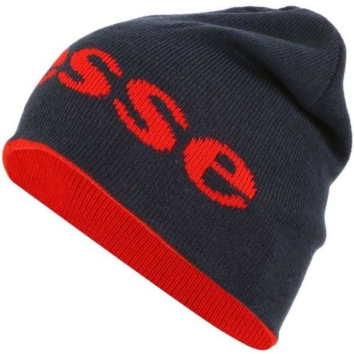 Bonnet Bleu Marine et Rouge R versible Ellesse Homme Bleu bleu et