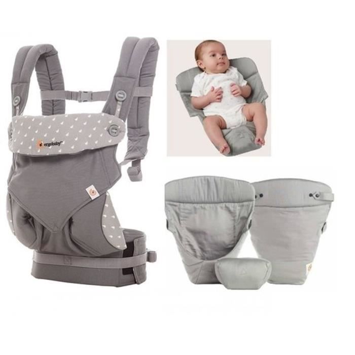 Ergobaby Forfait Bebe 4p 360 Dewy Grey Avec Coussin De Couleur Grise Cdiscount Pret A Porter