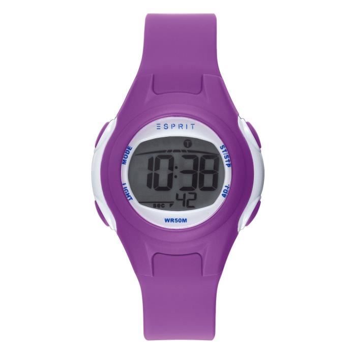 ESPRIT Montre Digital pour Enfant en Plastique Violet ES906474001