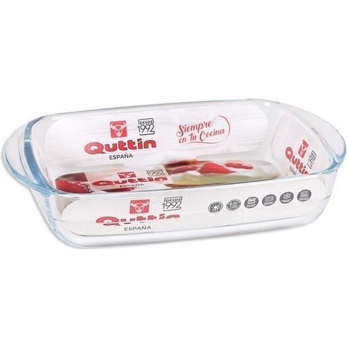 Plat à Four En Verre Borosilicate Carré ORYX 1,1 L - 20,7 X 20,7 Cm, Va Au Four (200°C), Micro-ondes, Lave-vaisselle, Sans BPA - 2