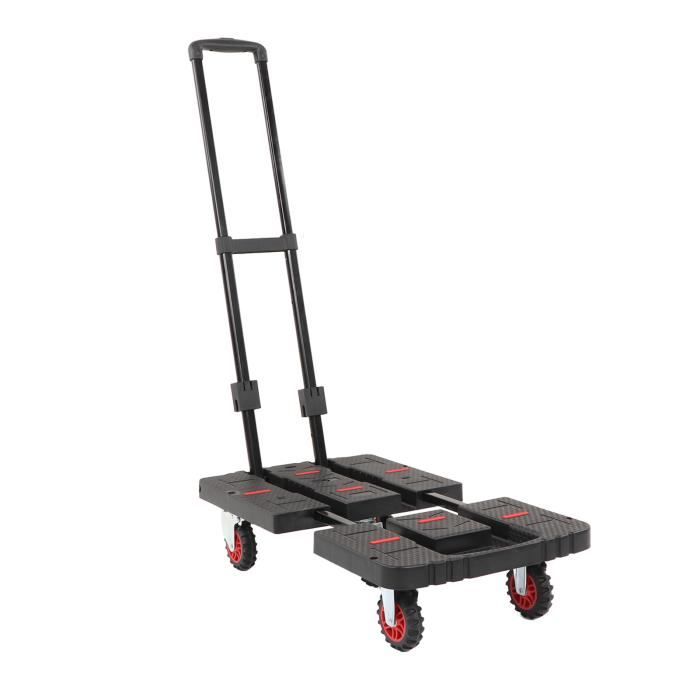 Chariot Pliant Utilitaire à Main - Capacité 660 Lb - Jaune/Noir - Occasion QRInnovations