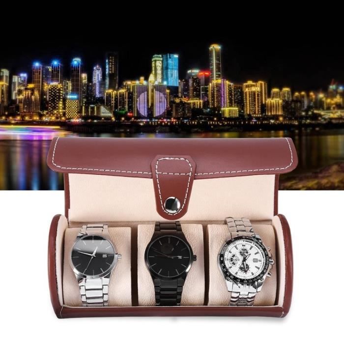 Remontoir Montre Automatique Mcbazel 1 Slot - Boîtier Cuir PU - Rotation Silencieuse - Type-C