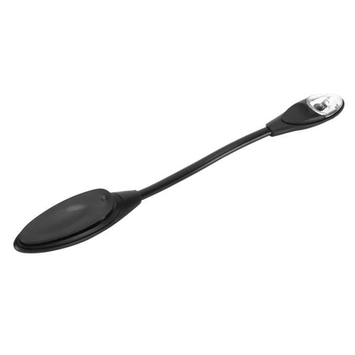 Lampe de table - FYDUN - Mini Lampe de Livre LED - Flexible - Portable - Pince Noir