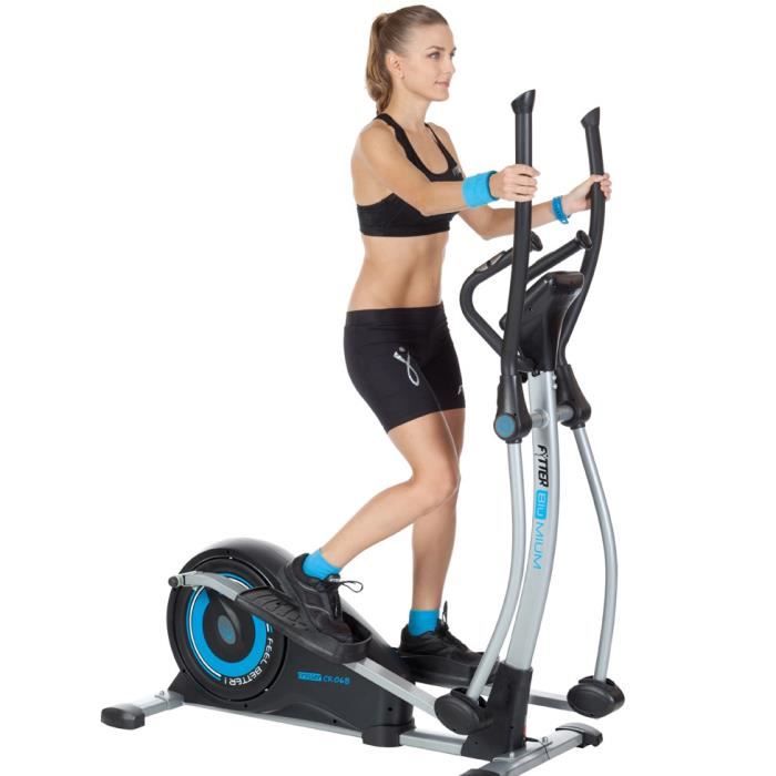 FYTTER Velo elliptique CR 06B avec resistance digitale et 8 kg de roue d inertie. Ecran LCD. 16 niveaux de resistance. Cdiscount Sport