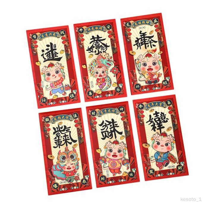 Enveloppes rouges chinoises pour le Nouvel An 2026 - Motif cheval mignon - Enveloppes rouges pour argent - Pour fête de Nouvel An, anniversaire, fête de mariage, vacances, bureau, adultes et enfants Enveloppes rouges chinoises pour le Nouvel An 2026 - Motif cheval mignon - Enveloppes rouges pour argent - Pour fête de Nouvel An, anniversaire, fête de mariage, vacances, bureau, adultes et enfants