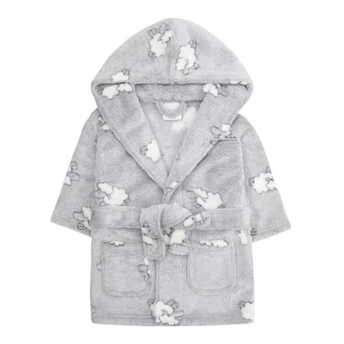 Robe de chambre bébé mixte peignoir polaire garçon fille moutons
