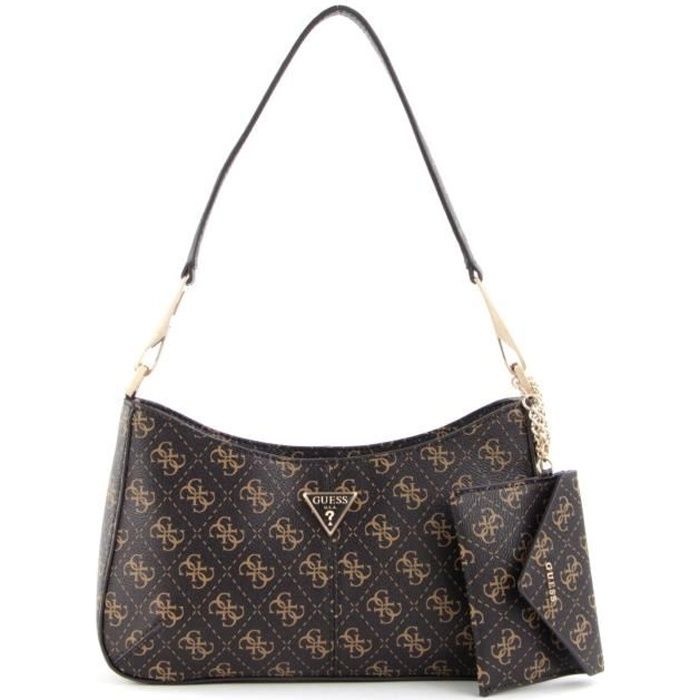 GUESS Layla Shoulder Bag Brown Logo [132707] sac à main sac a main
