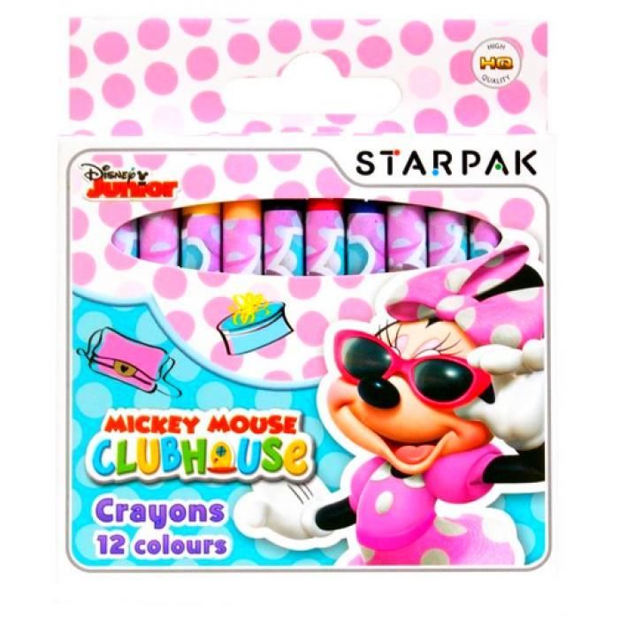 Cinema Tv Personnages Jouets Crayons De Couleur 12 Couleurs Disney Minnie Mouse Jouets Et Jeux