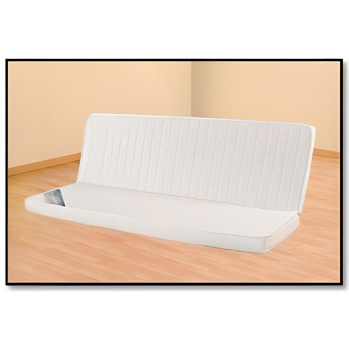 Matelas - HEVEA SELECTION - Clic clac 120 x 190 - Mousse polyuréthane - Ferme - Blanc Matelas - HEVEA SELECTION - Clic clac 120 x 190 - Mousse polyuréthane - Ferme - Blanc