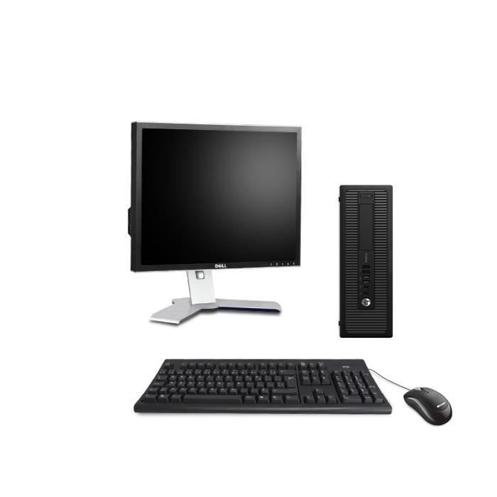 Pack HP ProDesk 600 G1 SFF – 4Go – 120Go SSD + Écran 19