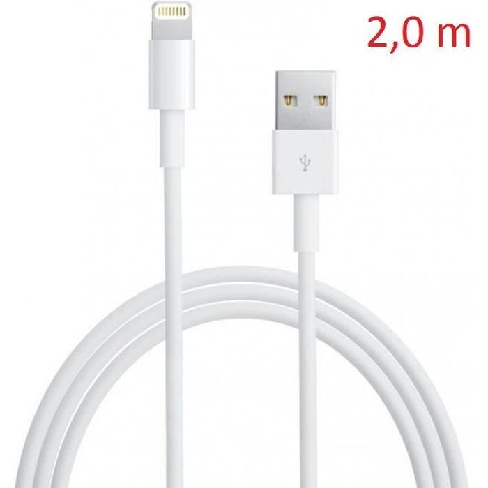 Cable Iphone 7 2 Metres Achat Vente Pas Cher