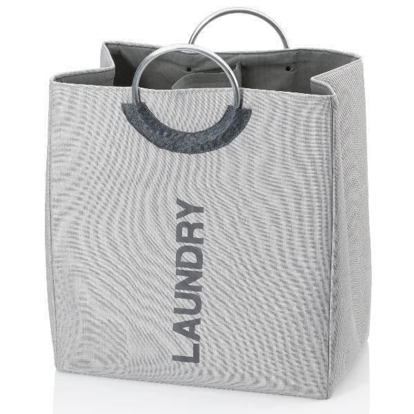 Sac à linge KELA Palma - 50 x 29 x 54 cm - Gris rocher
