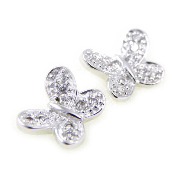 Boucles d'Oreilles Papillon Doré Français - Estincele