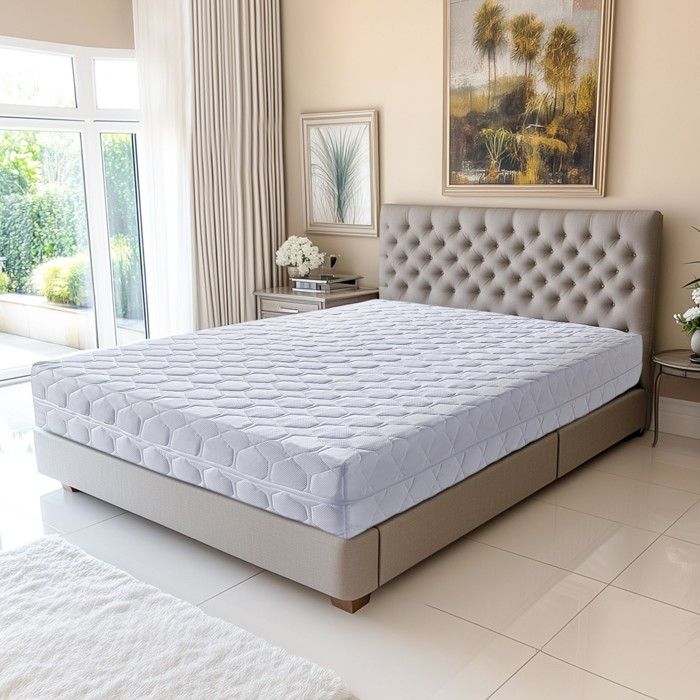 Matelas 180x200 cm epaisseur 20 cm Ferme - Spcial Sommier lectrique - Dhoussable Housse Lavable - Noyau Poli Lattex HR Dernire Gnrat