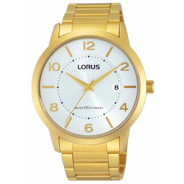 Montre LORUS PAREJA RS948BX9 Quartz Analogique Doré