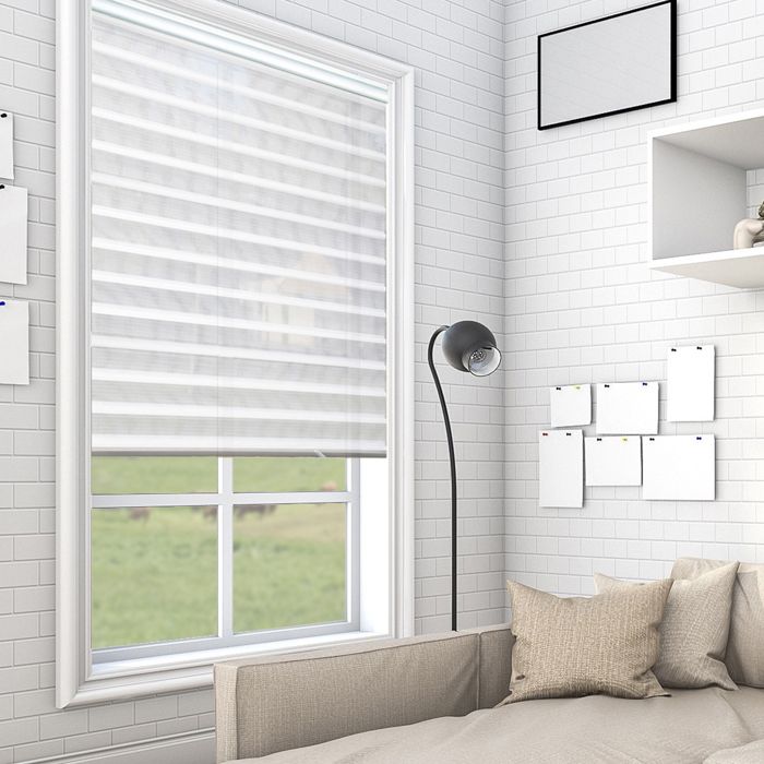 Store Plissé Sans Perçage 68x100 Cm - Isolation Thermique Et Phonique, Fixation Clip, Pour Fenêtres Et Portes-fenêtres