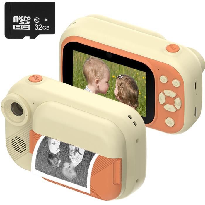 Appareil Photo Enfant Avec Imprimante - Écran 2,4", Vidéo 1080P, Zoom 8x, Rechargeable - Vert