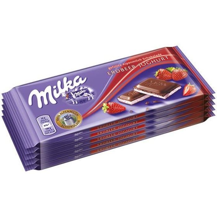 Milka Yaourt A La Fraise 5 X 100g Cdiscount Au Quotidien Milka Yaourt A La Fraise 5 X 100g Cdiscount Au Quotidien