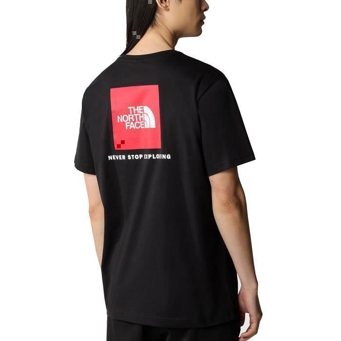 T-shirt Homme North Coast Rayé Rouge, Coton, Manches Courtes, Taille XL