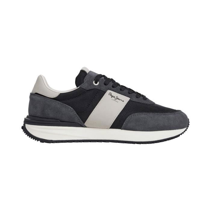 Pepe Jeans Baskets pour homme - PEPE JEANS - Daim-Nubuck - Lacets - Negro-999