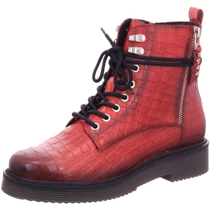 Bottines Femme Bugatti 1431 Cuir fa on croco Fermeture