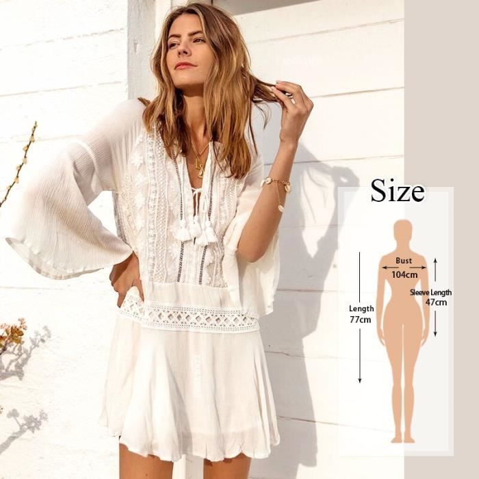 Robe de plage coton outlet