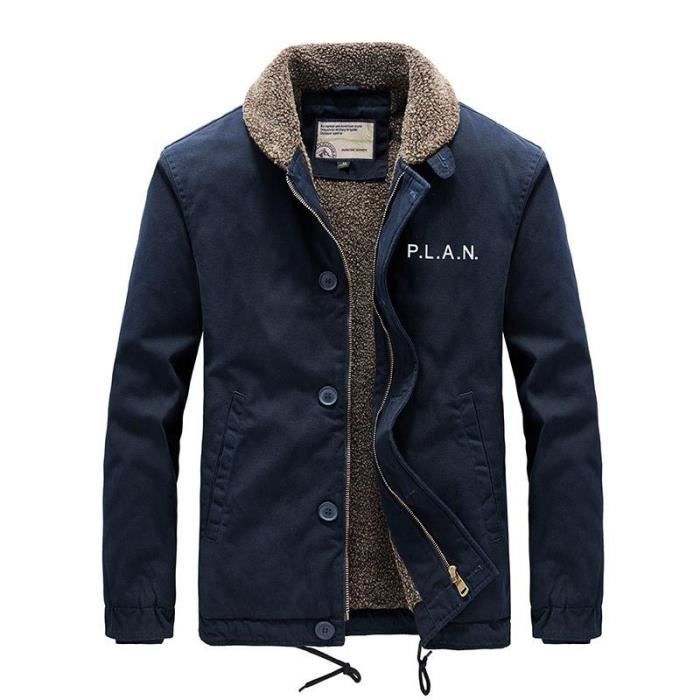 Doudoune Hiver Pour Homme Avec Capuche Amovible Casual Veste Rembourré