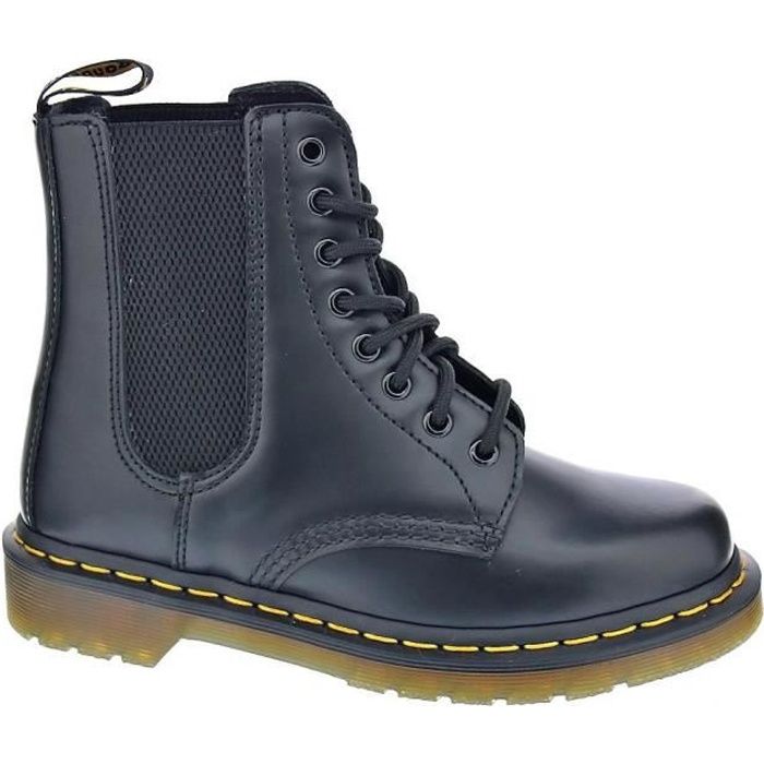Bottine Dr. Martens 1460 HARPER Femme Noir Noir Cdiscount