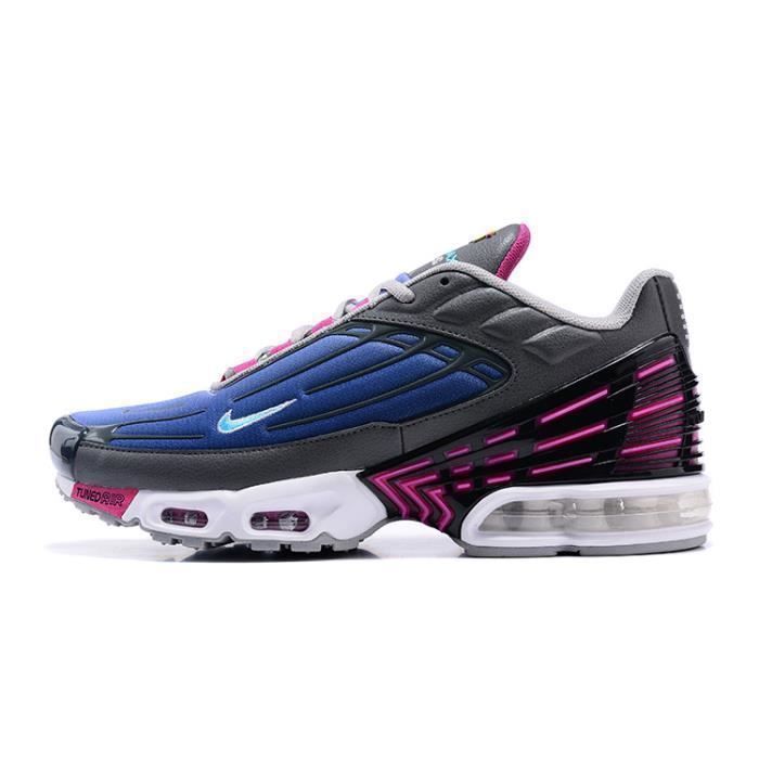 Baskets Nike Air Max TXT Plus TN 3 Enfant Chaussures EntraÃ®nement de Sport Bleu Violet Bleu 